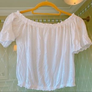 OFF THE SHOULDER WHITE TOP